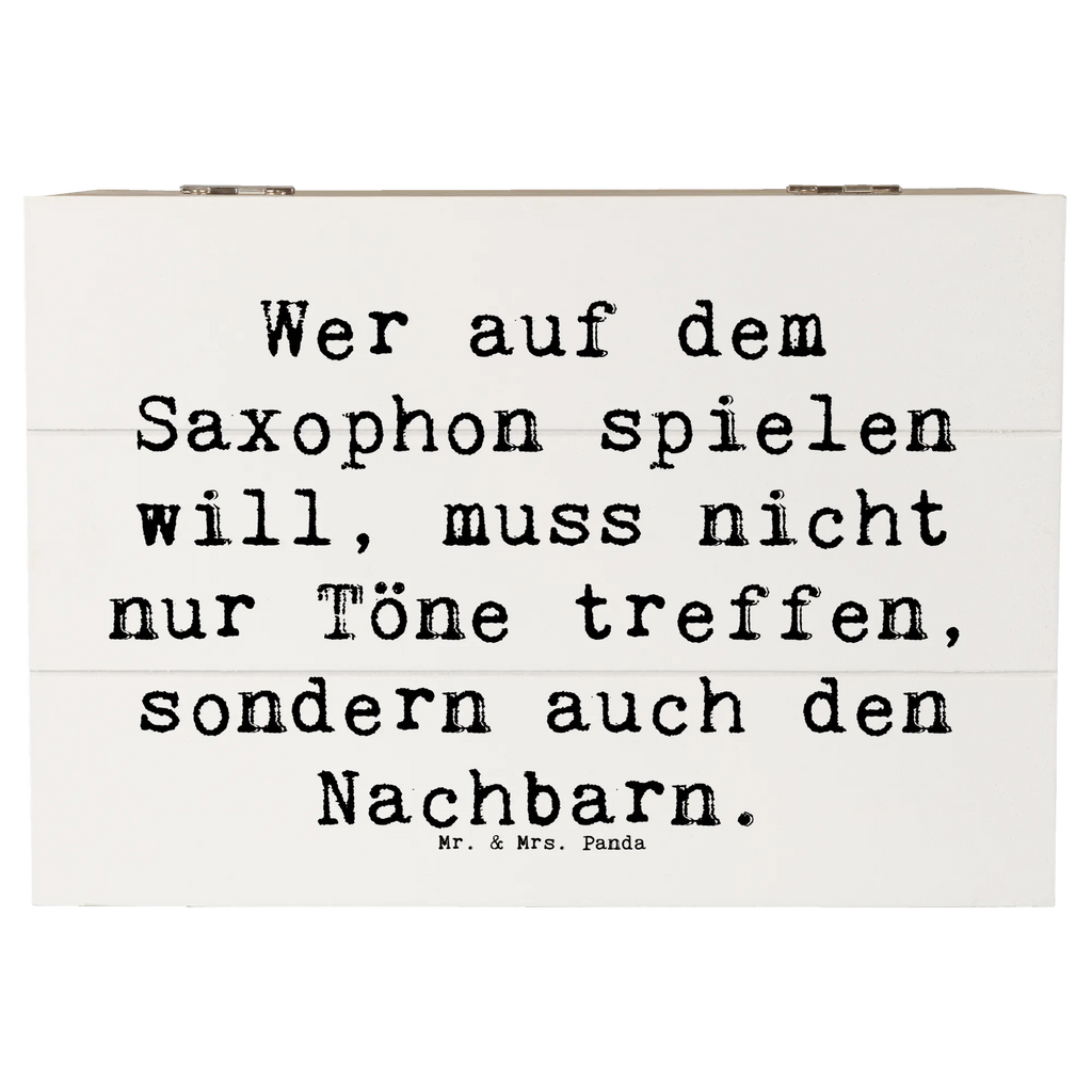 Holzkiste Spruch Saxophon Spieler XXL, Holzkiste, Geschenkbox, Erinnerungsbox, Kiste, Truhe, Aufbewahrungsbox, Schatulle, Schatzkiste, Dekokiste, Erinnerungskiste, Geschenkdose, Instrumente, Geschenke Musiker, Musikliebhaber