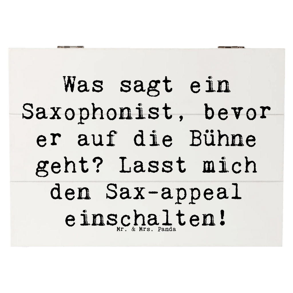 Holzkiste Spruch Magischer Saxophon-Charme XXL, Aufbewahrungsbox, Erinnerungsbox, Schatzkiste, Geschenkbox, Erinnerungskiste, Truhe, Dekokiste, Holzkiste, Kiste, Geschenkdose, Schatulle, Instrumente, Geschenke Musiker, Musikliebhaber