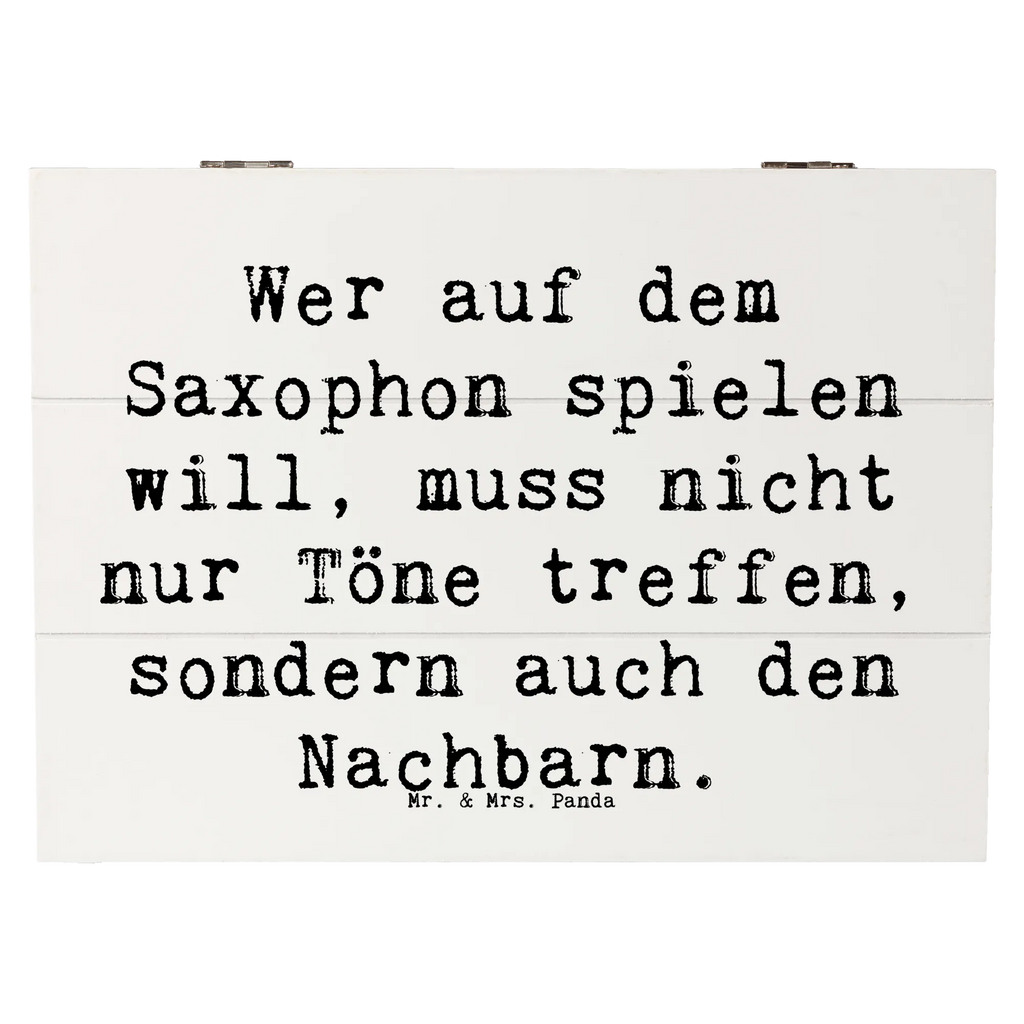 Holzkiste Spruch Saxophon Spieler XXL, Holzkiste, Geschenkbox, Erinnerungsbox, Kiste, Truhe, Aufbewahrungsbox, Schatulle, Schatzkiste, Dekokiste, Erinnerungskiste, Geschenkdose, Instrumente, Geschenke Musiker, Musikliebhaber