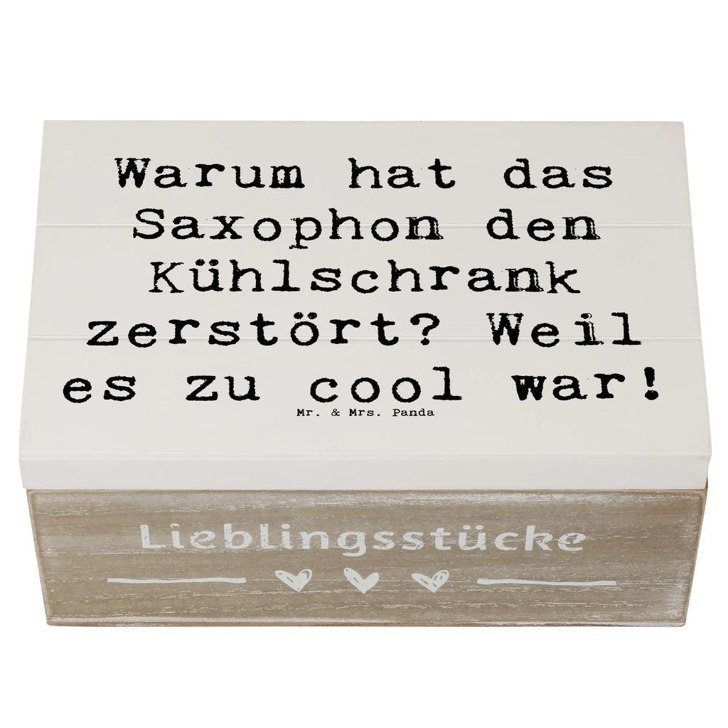 Holzkiste Spruch Saxophon Kühlschrank XXL, Erinnerungskiste, Geschenkdose, Geschenkbox, Holzkiste, Aufbewahrungsbox, Truhe, Erinnerungsbox, Kiste, Dekokiste, Schatulle, Schatzkiste, Instrumente, Geschenke Musiker, Musikliebhaber