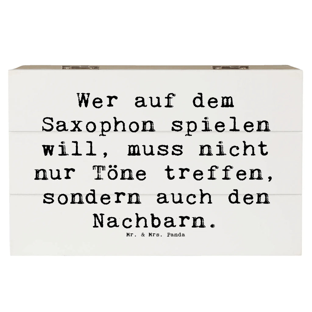Holzkiste Spruch Saxophon Spieler XXL, Holzkiste, Geschenkbox, Erinnerungsbox, Kiste, Truhe, Aufbewahrungsbox, Schatulle, Schatzkiste, Dekokiste, Erinnerungskiste, Geschenkdose, Instrumente, Geschenke Musiker, Musikliebhaber