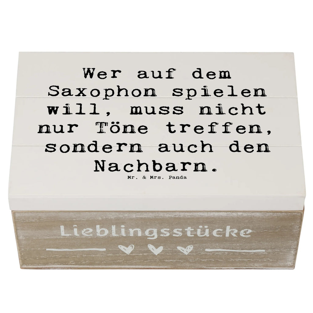 Holzkiste Spruch Saxophon Spieler XXL, Holzkiste, Geschenkbox, Erinnerungsbox, Kiste, Truhe, Aufbewahrungsbox, Schatulle, Schatzkiste, Dekokiste, Erinnerungskiste, Geschenkdose, Instrumente, Geschenke Musiker, Musikliebhaber