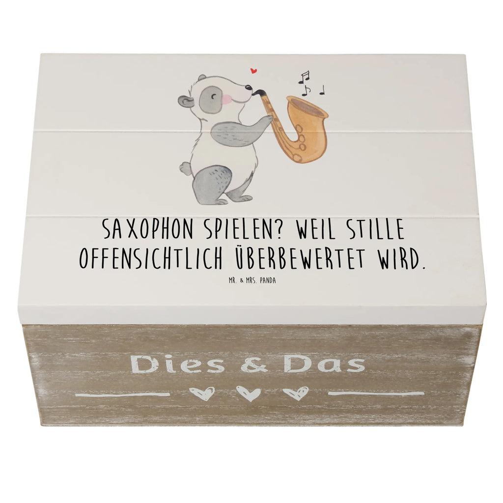 Holzkiste Saxophon Leidenschaft XXL, Erinnerungskiste, Aufbewahrungsbox, Holzkiste, Schatulle, Kiste, Dekokiste, Geschenkdose, Erinnerungsbox, Truhe, Geschenkbox, Schatzkiste, Instrumente, Geschenke Musiker, Musikliebhaber