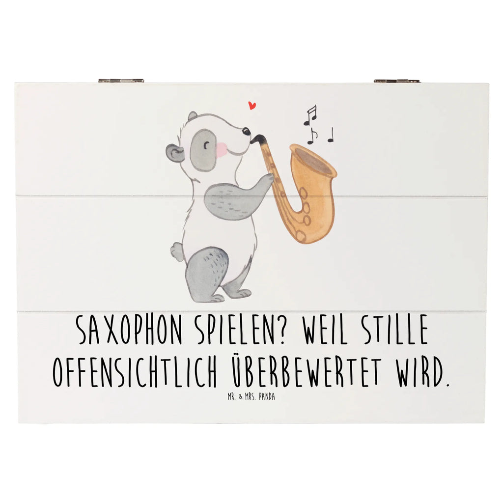 Holzkiste Saxophon Leidenschaft XXL, Erinnerungskiste, Aufbewahrungsbox, Holzkiste, Schatulle, Kiste, Dekokiste, Geschenkdose, Erinnerungsbox, Truhe, Geschenkbox, Schatzkiste, Instrumente, Geschenke Musiker, Musikliebhaber