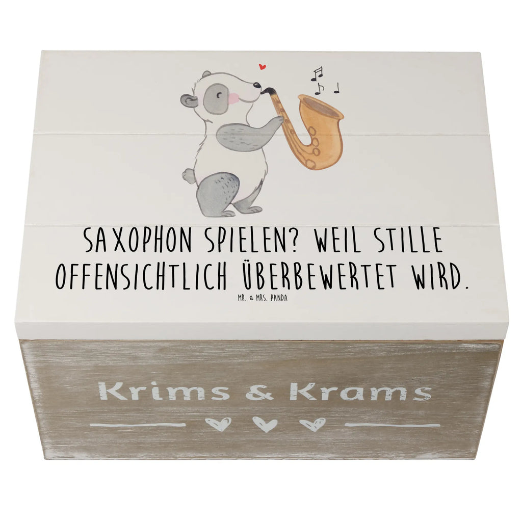 Holzkiste Saxophon Leidenschaft XXL, Erinnerungskiste, Aufbewahrungsbox, Holzkiste, Schatulle, Kiste, Dekokiste, Geschenkdose, Erinnerungsbox, Truhe, Geschenkbox, Schatzkiste, Instrumente, Geschenke Musiker, Musikliebhaber
