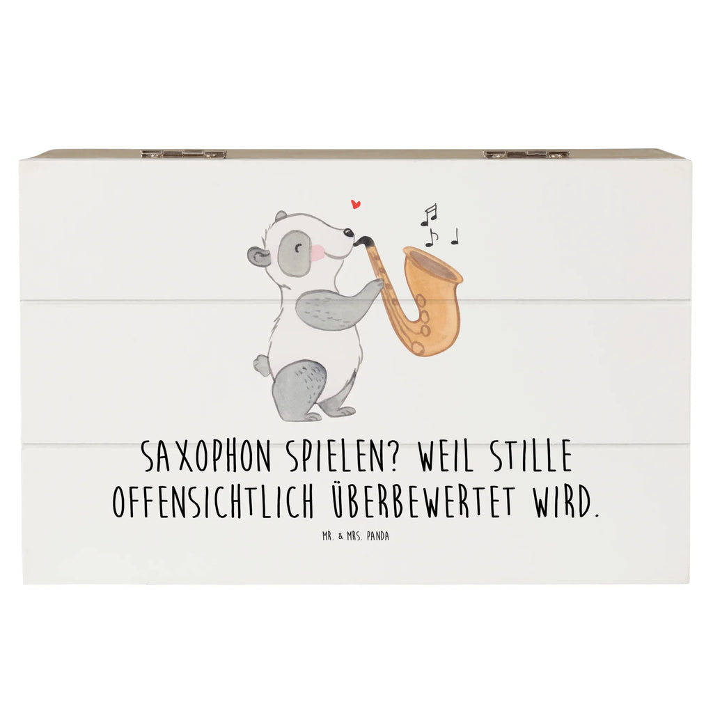 Holzkiste Saxophon Leidenschaft XXL, Erinnerungskiste, Aufbewahrungsbox, Holzkiste, Schatulle, Kiste, Dekokiste, Geschenkdose, Erinnerungsbox, Truhe, Geschenkbox, Schatzkiste, Instrumente, Geschenke Musiker, Musikliebhaber