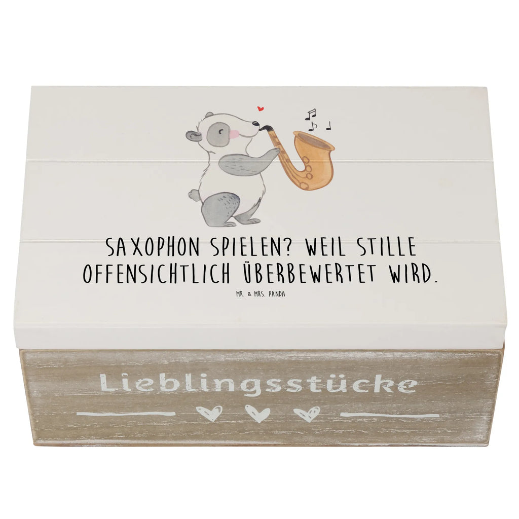 Holzkiste Saxophon Leidenschaft XXL, Erinnerungskiste, Aufbewahrungsbox, Holzkiste, Schatulle, Kiste, Dekokiste, Geschenkdose, Erinnerungsbox, Truhe, Geschenkbox, Schatzkiste, Instrumente, Geschenke Musiker, Musikliebhaber