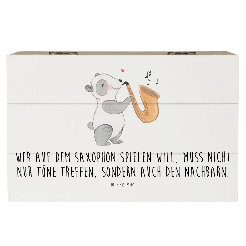 Wooden chest Wer auf dem Saxophon spielen will, muss nicht nur Töne treffen, sondern auch den Nachbarn. Geschenkbox, XXL, Kiste, Aufbewahrungsbox, Schatzkiste, Schatulle, Erinnerungskiste, Erinnerungsbox, Geschenkdose, Holzkiste, Truhe, Dekokiste, Instrumente, Geschenke Musiker, Musikliebhaber