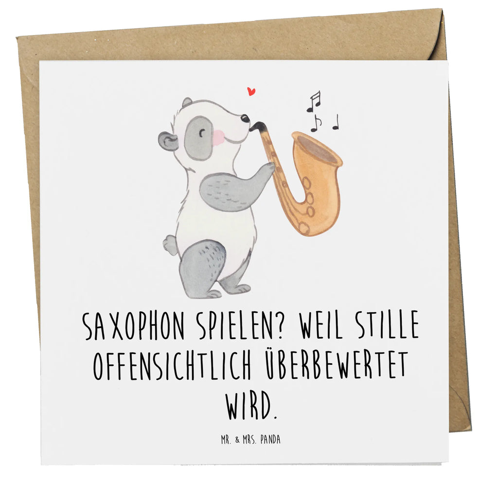 Deluxe Card Saxophon spielen? Weil Stille offensichtlich überbewertet wird. Hochwertige Klappkarte, Grußkarte, Karte, Geburtstagskarte, Hochwertige Grußkarte, Glückwunschkarte, Hochzeitskarte, Klappkarte, Einladungskarte, Instrumente, Geschenke Musiker, Musikliebhaber