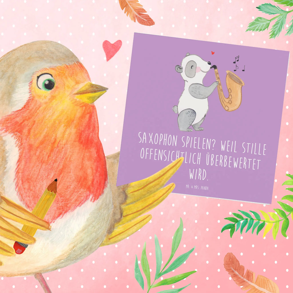 Deluxe Card Saxophon spielen? Weil Stille offensichtlich überbewertet wird. Hochwertige Klappkarte, Grußkarte, Karte, Geburtstagskarte, Hochwertige Grußkarte, Glückwunschkarte, Hochzeitskarte, Klappkarte, Einladungskarte, Instrumente, Geschenke Musiker, Musikliebhaber