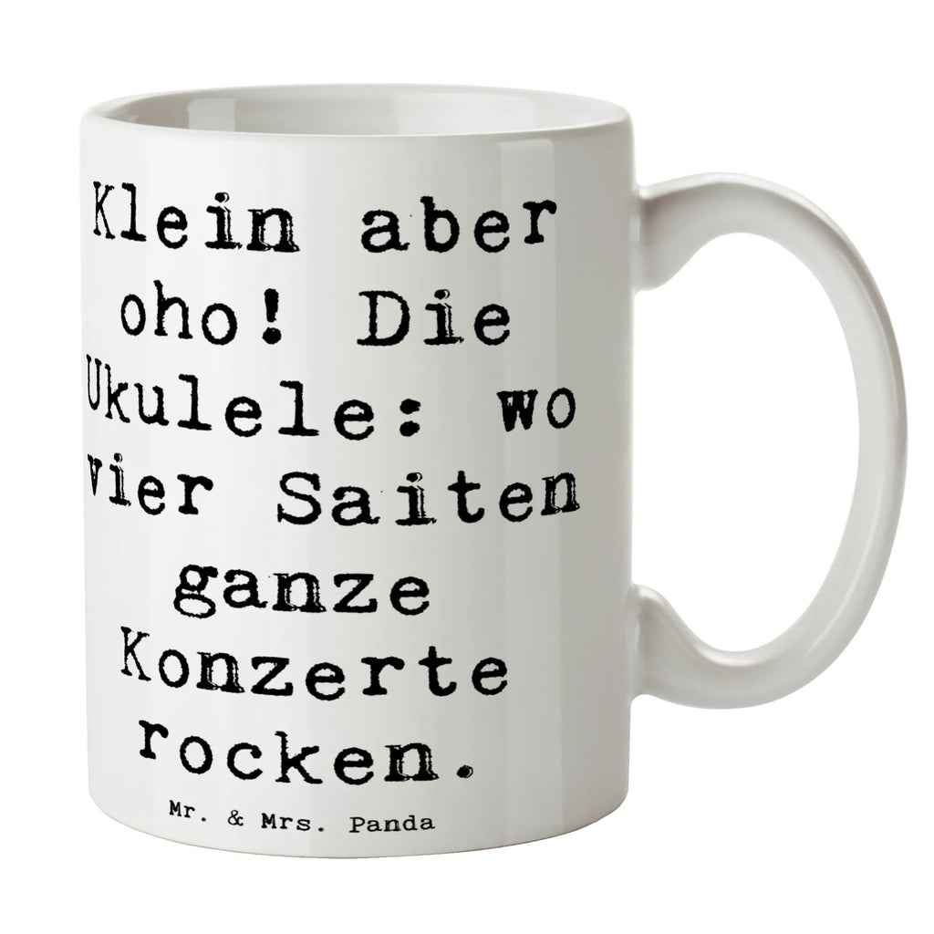 Tasse Spruch Ukulele Magie Porzellantasse, Geschenktasse, Bürotasse, Tasse, Tasse mit Zitaten, Tasse mit Motiven, Teetasse, Keramiktasse, Kaffeetasse, Instrumente, Geschenke Musiker, Musikliebhaber