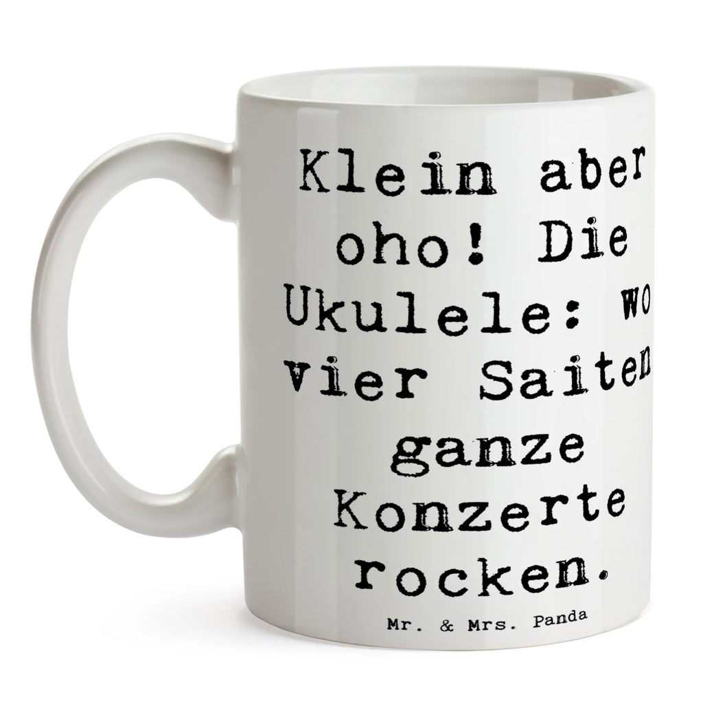 Tasse Spruch Ukulele Magie Porzellantasse, Geschenktasse, Bürotasse, Tasse, Tasse mit Zitaten, Tasse mit Motiven, Teetasse, Keramiktasse, Kaffeetasse, Instrumente, Geschenke Musiker, Musikliebhaber