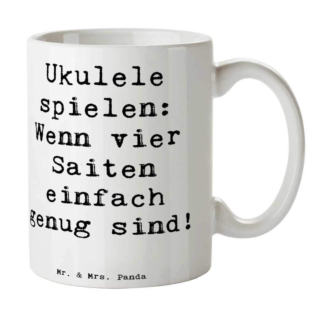 Tasse Spruch Ukulele Freude Bürotasse, Teetasse, Tasse mit Zitaten, Keramiktasse, Geschenktasse, Kaffeetasse, Porzellantasse, Tasse mit Motiven, Tasse, Instrumente, Geschenke Musiker, Musikliebhaber