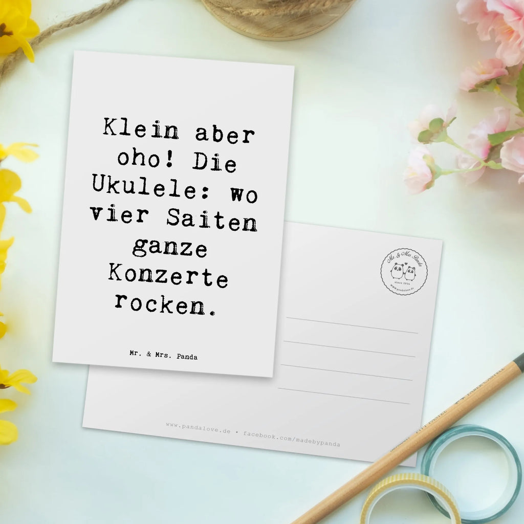 Postkarte Spruch Ukulele Magie Einladungskarten Geburtstag, Grußkarte, Einladungskarte, Ansichtskarten, Karte, Geburtstagskarte, Einladung, Postkarte, Dankeskarte, Einladung Geburtstag, Geschenkkarte, Ansichtskarte, Instrumente, Geschenke Musiker, Musikliebhaber