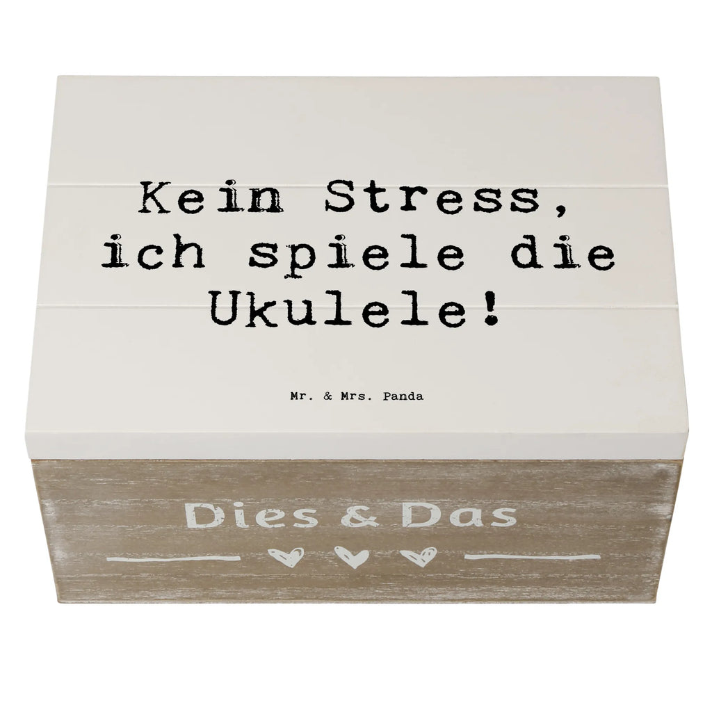 Holzkiste Spruch Ukulele Entspannung Aufbewahrungsbox, Holzkiste, Schatulle, Erinnerungskiste, Dekokiste, Geschenkdose, Schatzkiste, Truhe, XXL, Kiste, Geschenkbox, Erinnerungsbox, Instrumente, Geschenke Musiker, Musikliebhaber