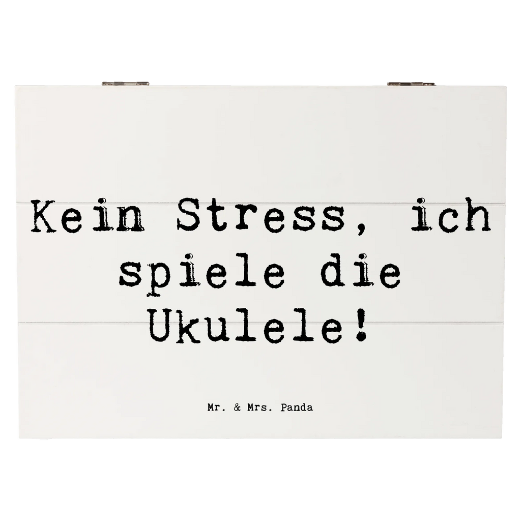 Holzkiste Spruch Ukulele Entspannung Aufbewahrungsbox, Holzkiste, Schatulle, Erinnerungskiste, Dekokiste, Geschenkdose, Schatzkiste, Truhe, XXL, Kiste, Geschenkbox, Erinnerungsbox, Instrumente, Geschenke Musiker, Musikliebhaber