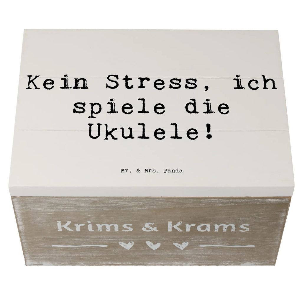 Holzkiste Spruch Ukulele Entspannung Aufbewahrungsbox, Holzkiste, Schatulle, Erinnerungskiste, Dekokiste, Geschenkdose, Schatzkiste, Truhe, XXL, Kiste, Geschenkbox, Erinnerungsbox, Instrumente, Geschenke Musiker, Musikliebhaber