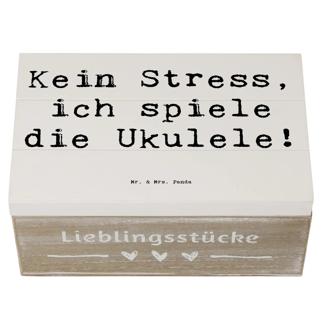 Holzkiste Spruch Ukulele Entspannung Aufbewahrungsbox, Holzkiste, Schatulle, Erinnerungskiste, Dekokiste, Geschenkdose, Schatzkiste, Truhe, XXL, Kiste, Geschenkbox, Erinnerungsbox, Instrumente, Geschenke Musiker, Musikliebhaber