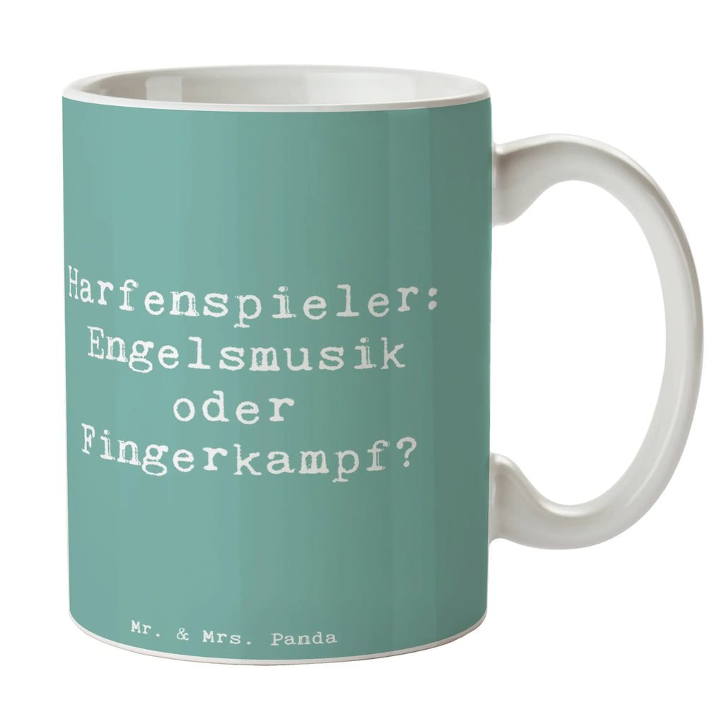 Tasse Spruch Harfe Melodien Bürotasse, Teetasse, Kaffeetasse, Keramiktasse, Tasse, Geschenktasse, Tasse mit Motiven, Porzellantasse, Tasse mit Zitaten, Instrumente, Geschenke Musiker, Musikliebhaber