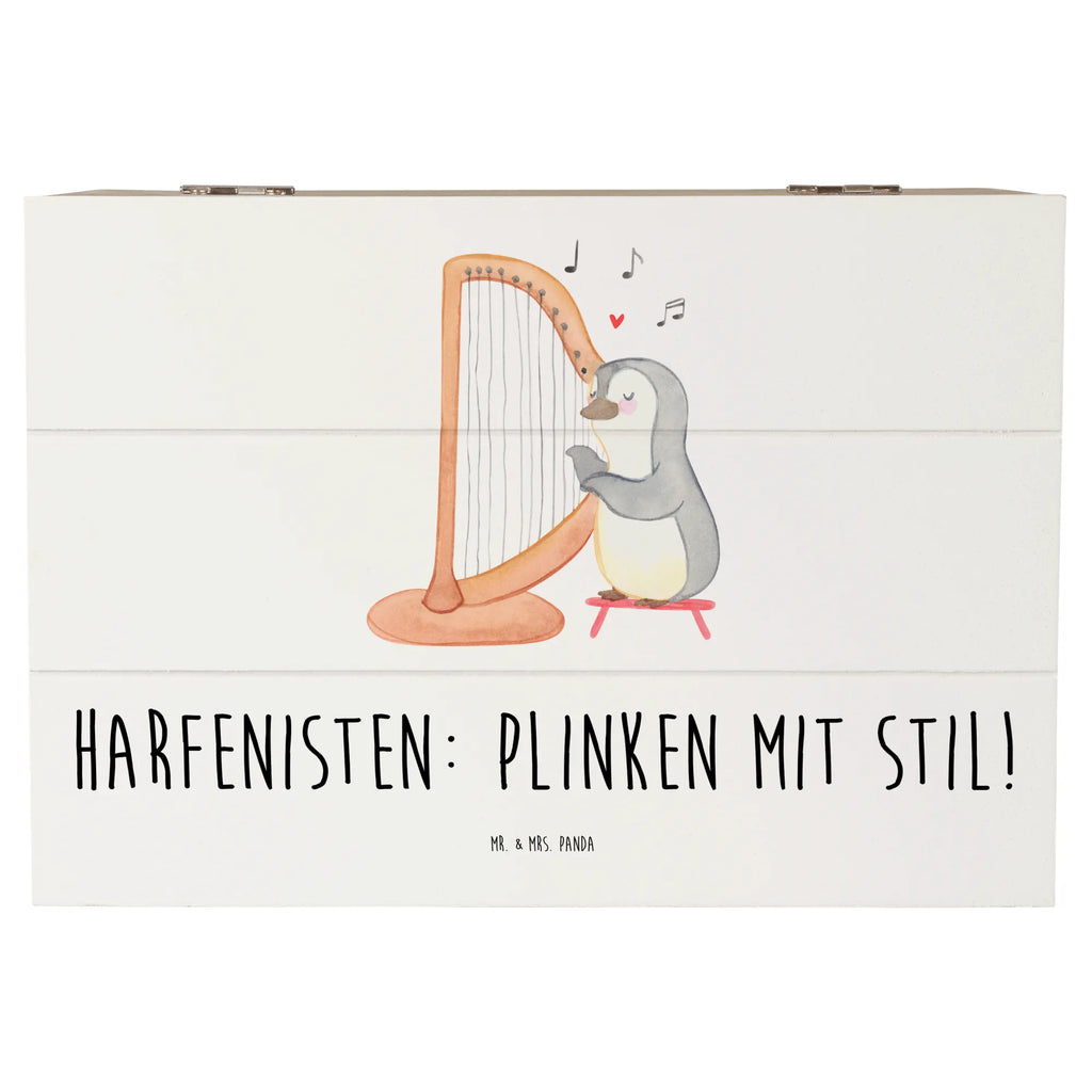 Holzkiste Harfe mit Stil Aufbewahrungsbox, XXL, Geschenkdose, Dekokiste, Schatulle, Kiste, Erinnerungskiste, Schatzkiste, Holzkiste, Truhe, Geschenkbox, Erinnerungsbox, Instrumente, Geschenke Musiker, Musikliebhaber