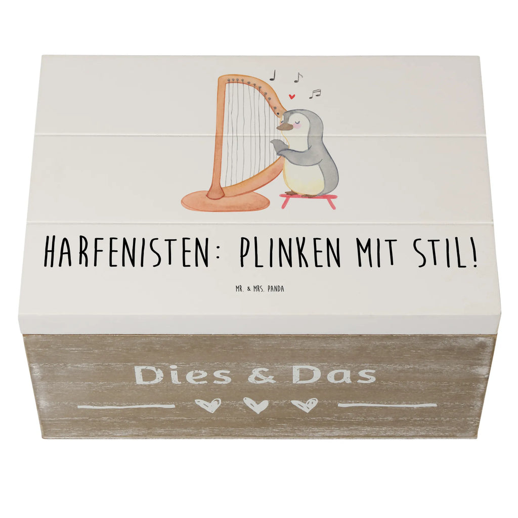 Holzkiste Harfe mit Stil Aufbewahrungsbox, XXL, Geschenkdose, Dekokiste, Schatulle, Kiste, Erinnerungskiste, Schatzkiste, Holzkiste, Truhe, Geschenkbox, Erinnerungsbox, Instrumente, Geschenke Musiker, Musikliebhaber