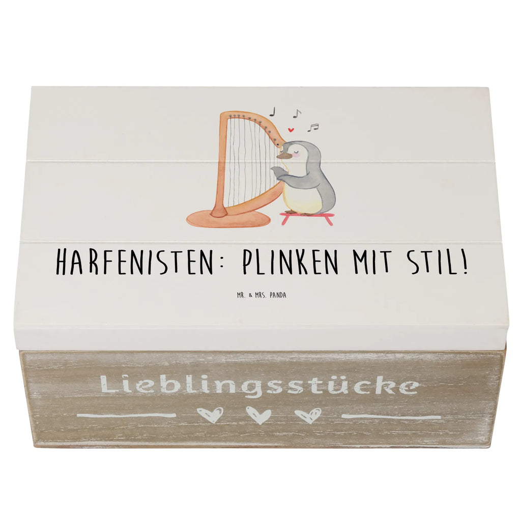 Holzkiste Harfe mit Stil Aufbewahrungsbox, XXL, Geschenkdose, Dekokiste, Schatulle, Kiste, Erinnerungskiste, Schatzkiste, Holzkiste, Truhe, Geschenkbox, Erinnerungsbox, Instrumente, Geschenke Musiker, Musikliebhaber