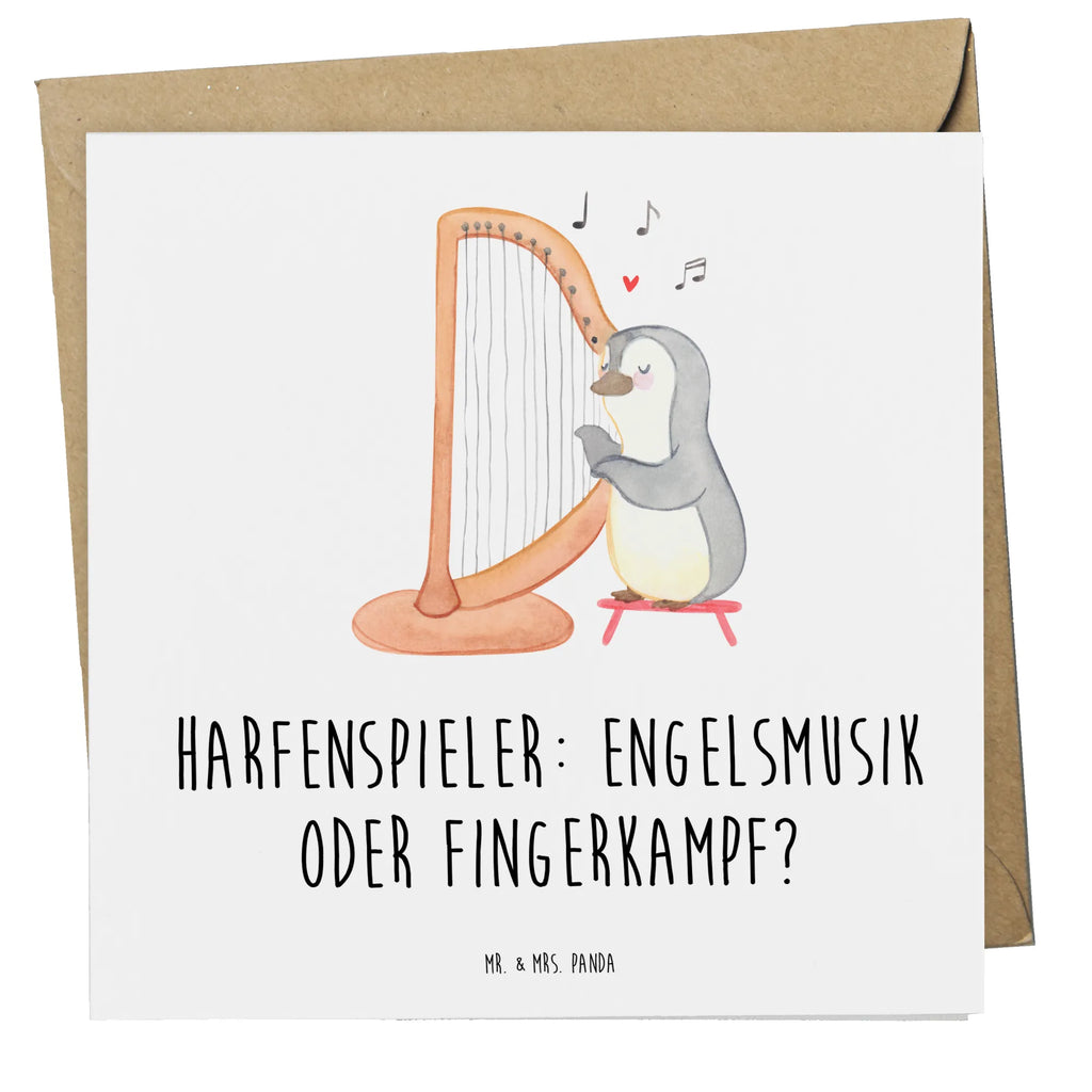 Deluxe Card Harfenspieler: Engelsmusik oder Fingerkampf? Einladungskarte, Geburtstagskarte, Hochzeitskarte, Hochwertige Klappkarte, Klappkarte, Grußkarte, Glückwunschkarte, Hochwertige Grußkarte, Karte, Instrumente, Geschenke Musiker, Musikliebhaber