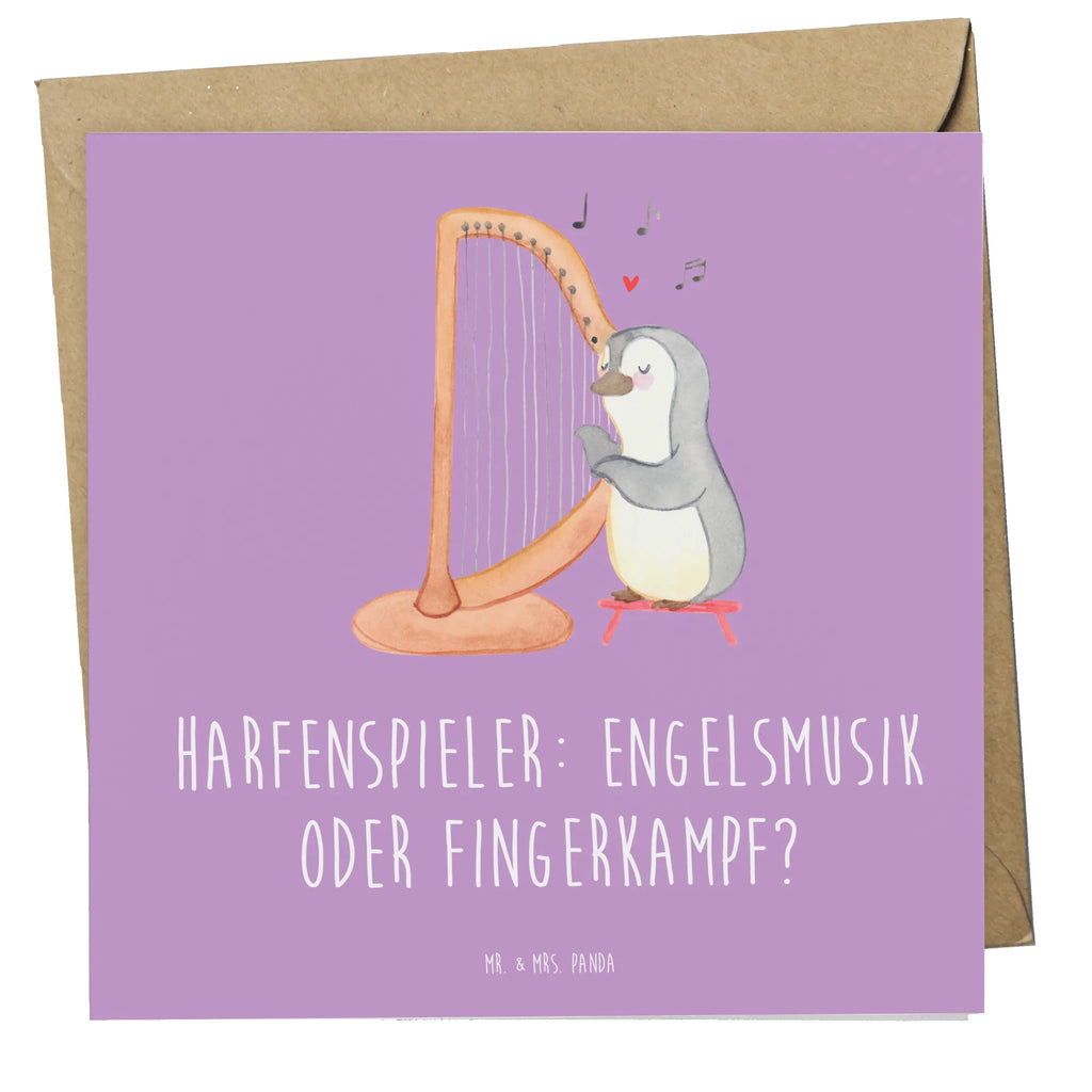 Deluxe Card Harfenspieler: Engelsmusik oder Fingerkampf? Einladungskarte, Geburtstagskarte, Hochzeitskarte, Hochwertige Klappkarte, Klappkarte, Grußkarte, Glückwunschkarte, Hochwertige Grußkarte, Karte, Instrumente, Geschenke Musiker, Musikliebhaber