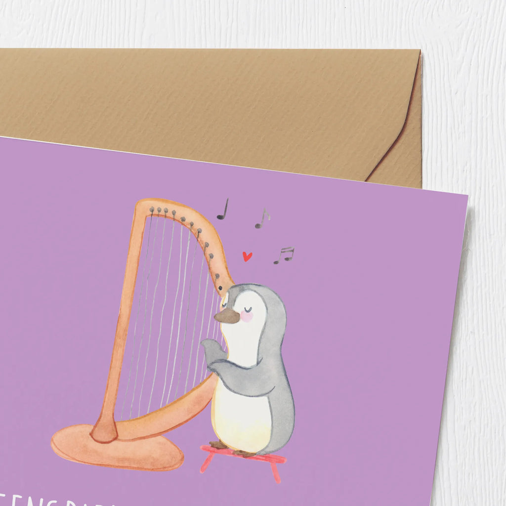 Deluxe Card Harfenspieler: Engelsmusik oder Fingerkampf? Einladungskarte, Geburtstagskarte, Hochzeitskarte, Hochwertige Klappkarte, Klappkarte, Grußkarte, Glückwunschkarte, Hochwertige Grußkarte, Karte, Instrumente, Geschenke Musiker, Musikliebhaber