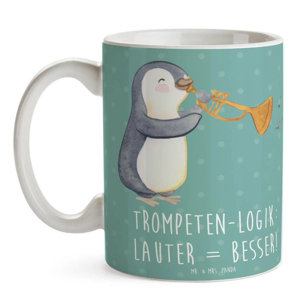 Tasse Trompeten Weisheit Tasse mit Motiven, Geschenktasse, Kaffeetasse, Porzellantasse, Teetasse, Keramiktasse, Tasse, Bürotasse, Tasse mit Zitaten, Instrumente, Geschenke Musiker, Musikliebhaber
