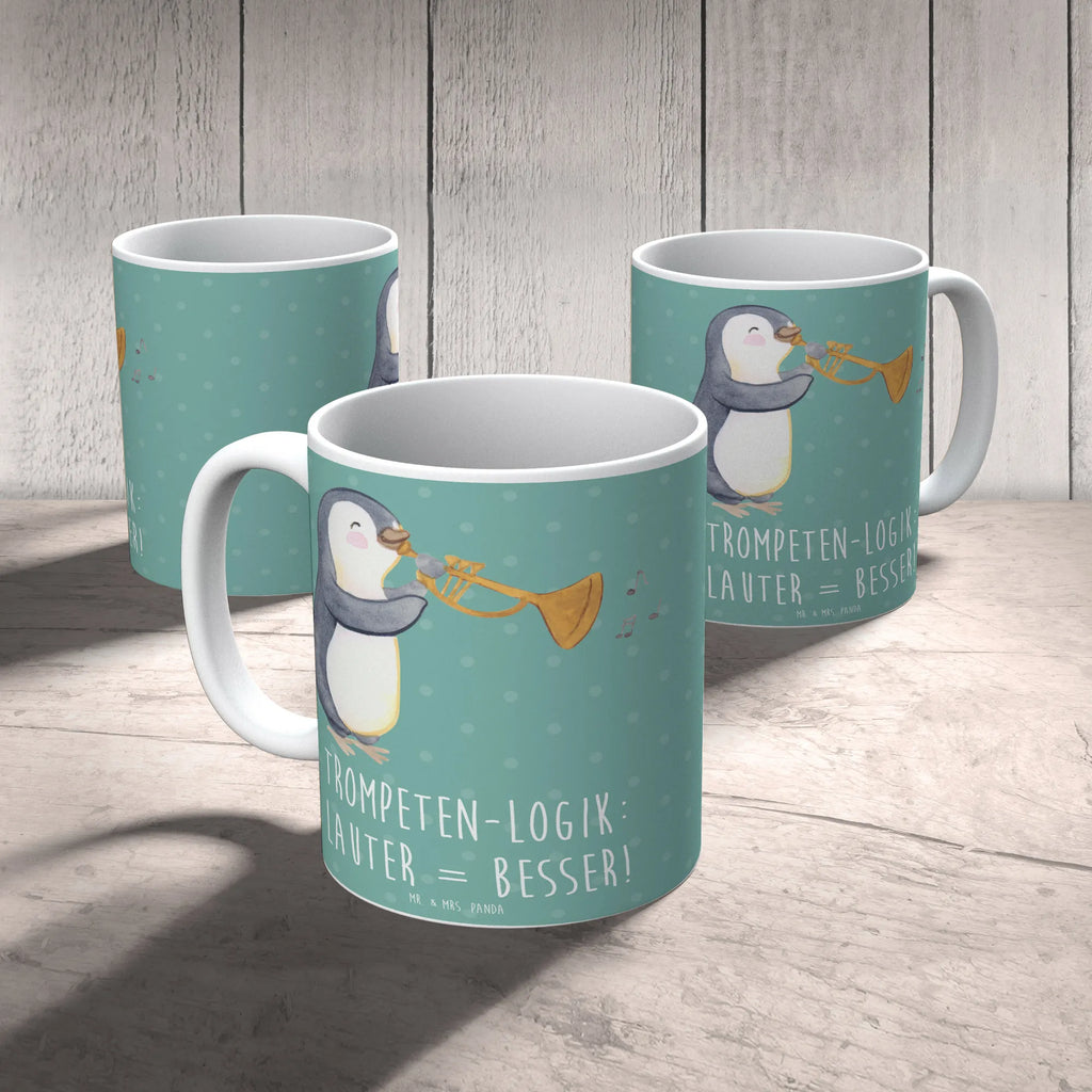 Tasse Trompeten Weisheit Tasse mit Motiven, Geschenktasse, Kaffeetasse, Porzellantasse, Teetasse, Keramiktasse, Tasse, Bürotasse, Tasse mit Zitaten, Instrumente, Geschenke Musiker, Musikliebhaber