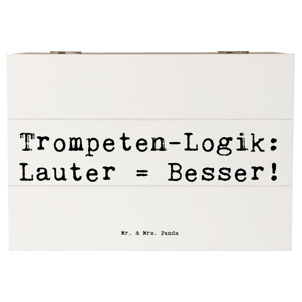 Holzkiste Spruch Trompeten Weisheit Erinnerungsbox, Holzkiste, Aufbewahrungsbox, Kiste, Dekokiste, Truhe, XXL, Geschenkdose, Schatzkiste, Schatulle, Geschenkbox, Erinnerungskiste, Instrumente, Geschenke Musiker, Musikliebhaber