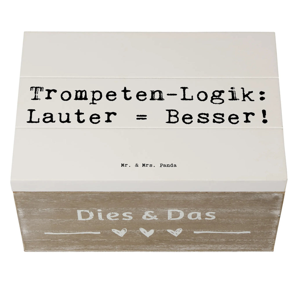 Holzkiste Spruch Trompeten Weisheit Erinnerungsbox, Holzkiste, Aufbewahrungsbox, Kiste, Dekokiste, Truhe, XXL, Geschenkdose, Schatzkiste, Schatulle, Geschenkbox, Erinnerungskiste, Instrumente, Geschenke Musiker, Musikliebhaber