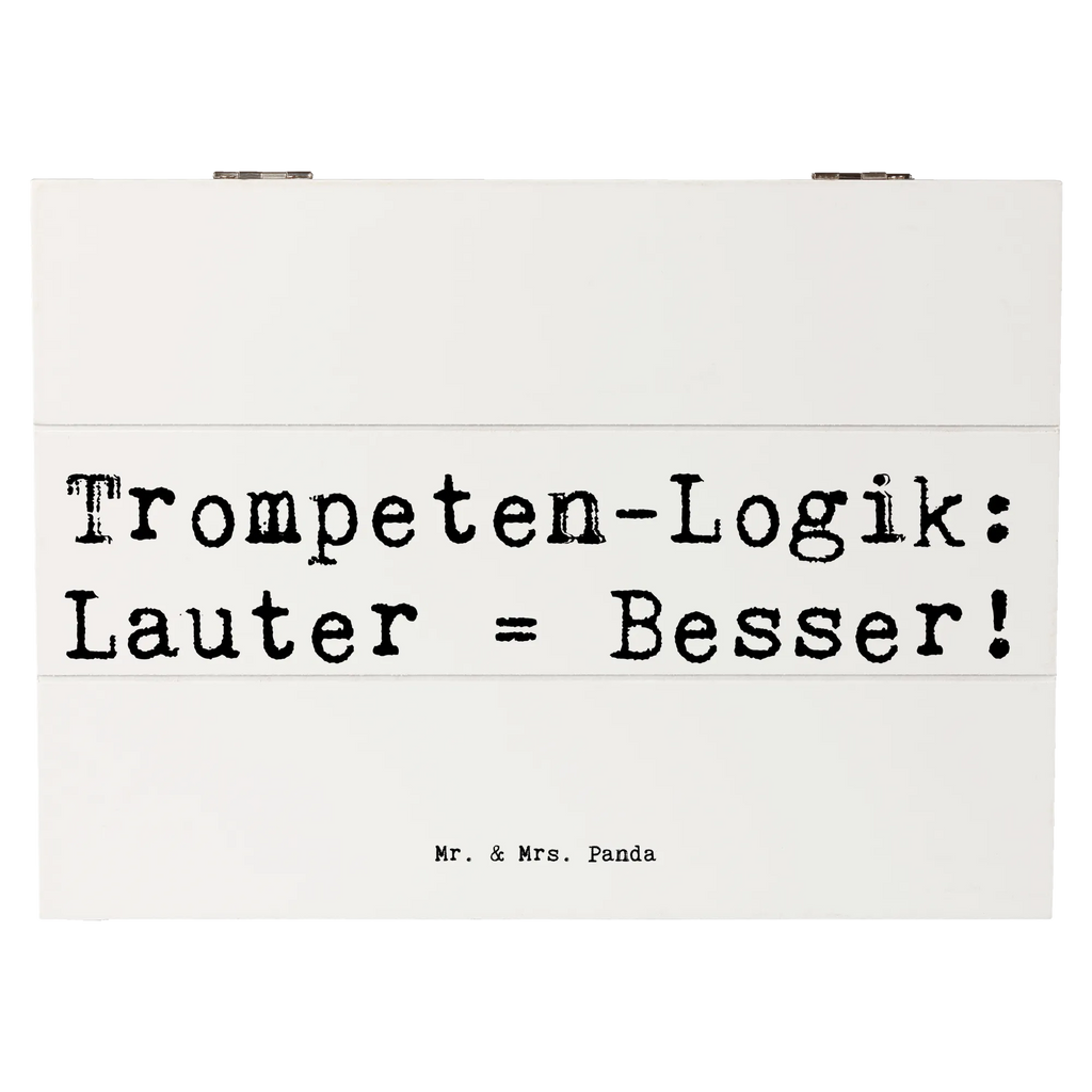 Holzkiste Spruch Trompeten Weisheit Erinnerungsbox, Holzkiste, Aufbewahrungsbox, Kiste, Dekokiste, Truhe, XXL, Geschenkdose, Schatzkiste, Schatulle, Geschenkbox, Erinnerungskiste, Instrumente, Geschenke Musiker, Musikliebhaber