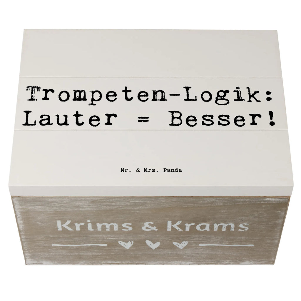 Holzkiste Spruch Trompeten Weisheit Erinnerungsbox, Holzkiste, Aufbewahrungsbox, Kiste, Dekokiste, Truhe, XXL, Geschenkdose, Schatzkiste, Schatulle, Geschenkbox, Erinnerungskiste, Instrumente, Geschenke Musiker, Musikliebhaber