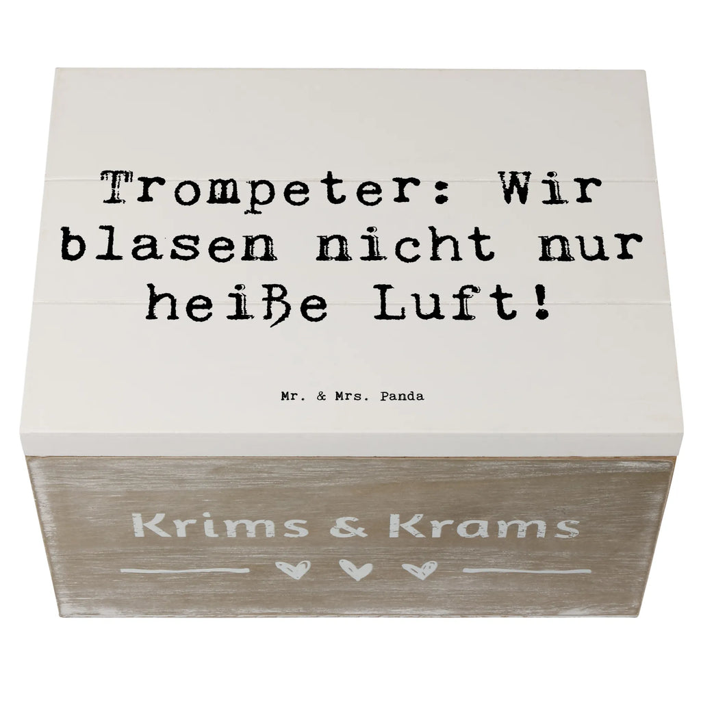 Holzkiste Spruch Trompete Kunst Geschenkbox, Erinnerungskiste, Erinnerungsbox, Aufbewahrungsbox, XXL, Holzkiste, Dekokiste, Truhe, Schatulle, Geschenkdose, Schatzkiste, Kiste, Instrumente, Geschenke Musiker, Musikliebhaber