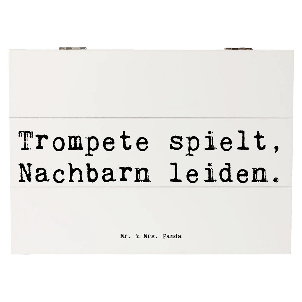 Holzkiste Spruch Trompete Freude Kiste, Dekokiste, Holzkiste, Erinnerungskiste, Schatzkiste, Geschenkdose, Schatulle, Geschenkbox, XXL, Aufbewahrungsbox, Erinnerungsbox, Truhe, Instrumente, Geschenke Musiker, Musikliebhaber