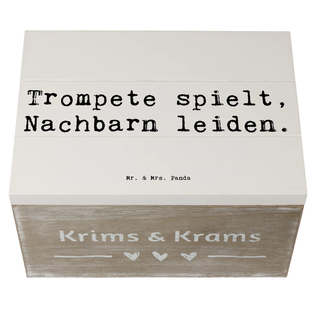 Holzkiste Spruch Trompete Freude Kiste, Dekokiste, Holzkiste, Erinnerungskiste, Schatzkiste, Geschenkdose, Schatulle, Geschenkbox, XXL, Aufbewahrungsbox, Erinnerungsbox, Truhe, Instrumente, Geschenke Musiker, Musikliebhaber