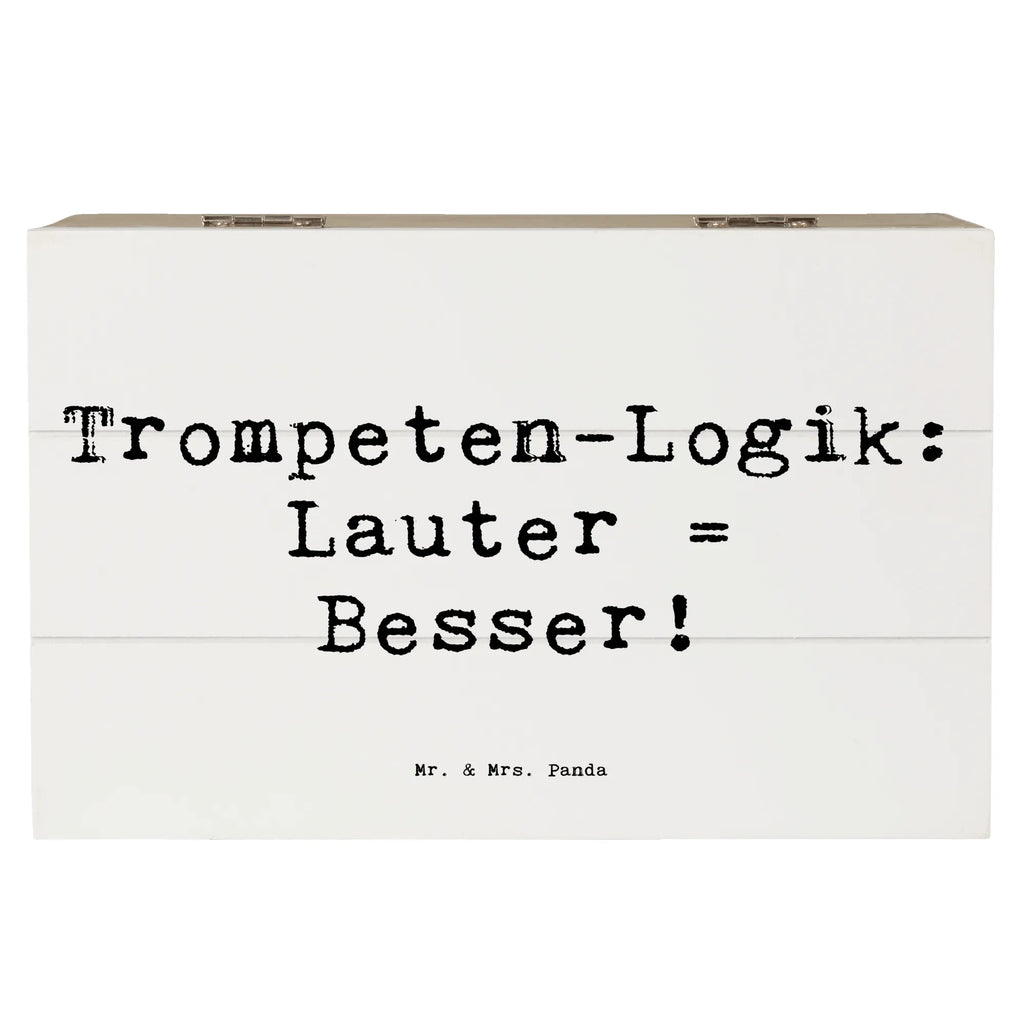 Holzkiste Spruch Trompeten Weisheit Erinnerungsbox, Holzkiste, Aufbewahrungsbox, Kiste, Dekokiste, Truhe, XXL, Geschenkdose, Schatzkiste, Schatulle, Geschenkbox, Erinnerungskiste, Instrumente, Geschenke Musiker, Musikliebhaber