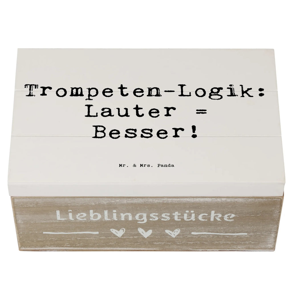 Holzkiste Spruch Trompeten Weisheit Erinnerungsbox, Holzkiste, Aufbewahrungsbox, Kiste, Dekokiste, Truhe, XXL, Geschenkdose, Schatzkiste, Schatulle, Geschenkbox, Erinnerungskiste, Instrumente, Geschenke Musiker, Musikliebhaber