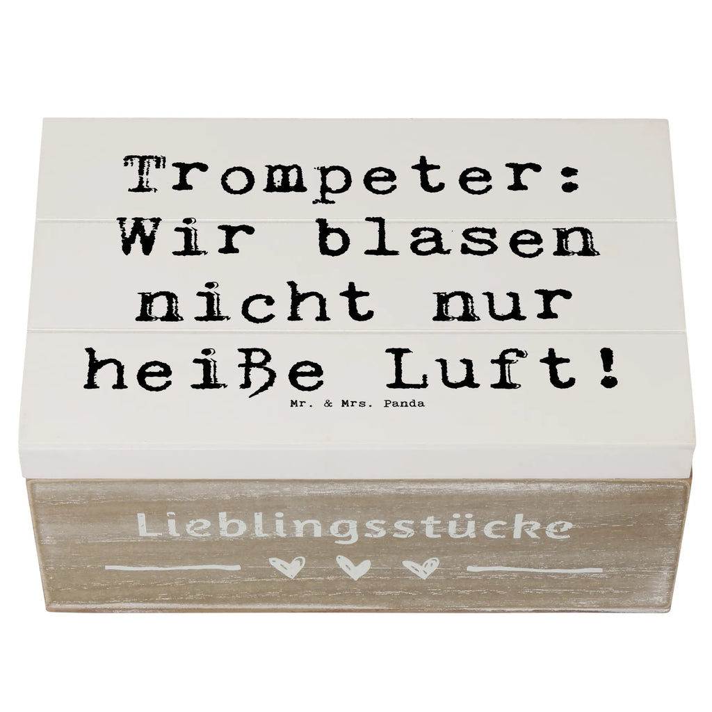 Holzkiste Spruch Trompete Kunst Geschenkbox, Erinnerungskiste, Erinnerungsbox, Aufbewahrungsbox, XXL, Holzkiste, Dekokiste, Truhe, Schatulle, Geschenkdose, Schatzkiste, Kiste, Instrumente, Geschenke Musiker, Musikliebhaber