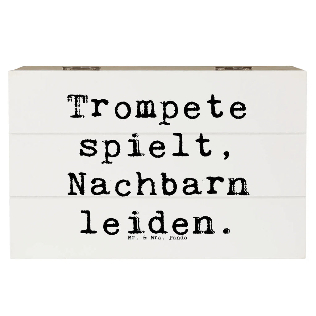 Holzkiste Spruch Trompete Freude Kiste, Dekokiste, Holzkiste, Erinnerungskiste, Schatzkiste, Geschenkdose, Schatulle, Geschenkbox, XXL, Aufbewahrungsbox, Erinnerungsbox, Truhe, Instrumente, Geschenke Musiker, Musikliebhaber