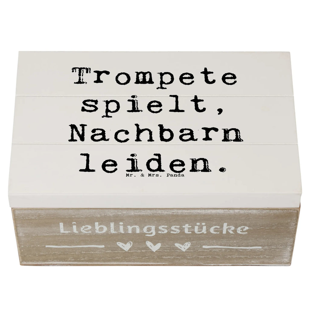 Holzkiste Spruch Trompete Freude Kiste, Dekokiste, Holzkiste, Erinnerungskiste, Schatzkiste, Geschenkdose, Schatulle, Geschenkbox, XXL, Aufbewahrungsbox, Erinnerungsbox, Truhe, Instrumente, Geschenke Musiker, Musikliebhaber