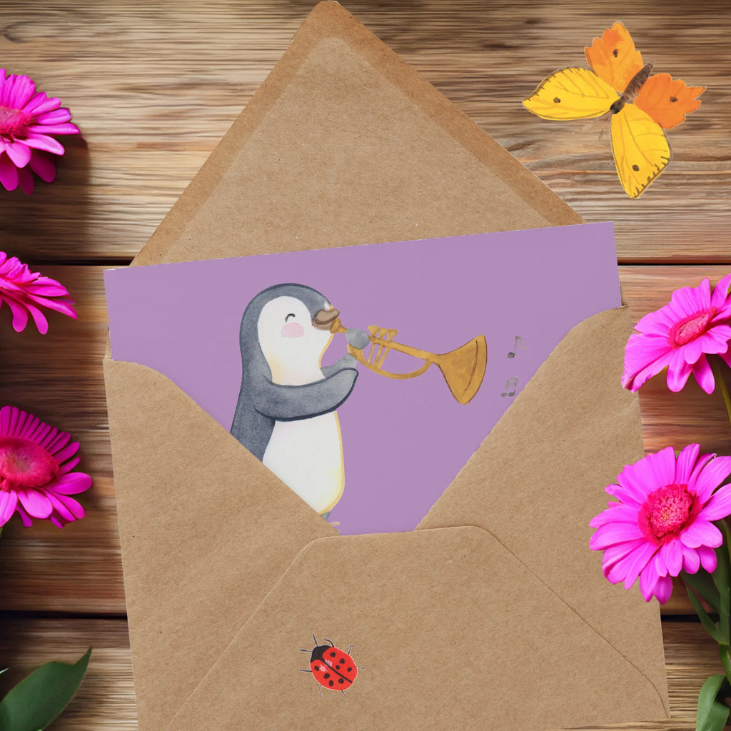 Deluxe Card Trompeten-Logik: Lauter = Besser! Einladungskarte, Glückwunschkarte, Geburtstagskarte, Klappkarte, Hochzeitskarte, Hochwertige Klappkarte, Karte, Hochwertige Grußkarte, Grußkarte, Instrumente, Geschenke Musiker, Musikliebhaber