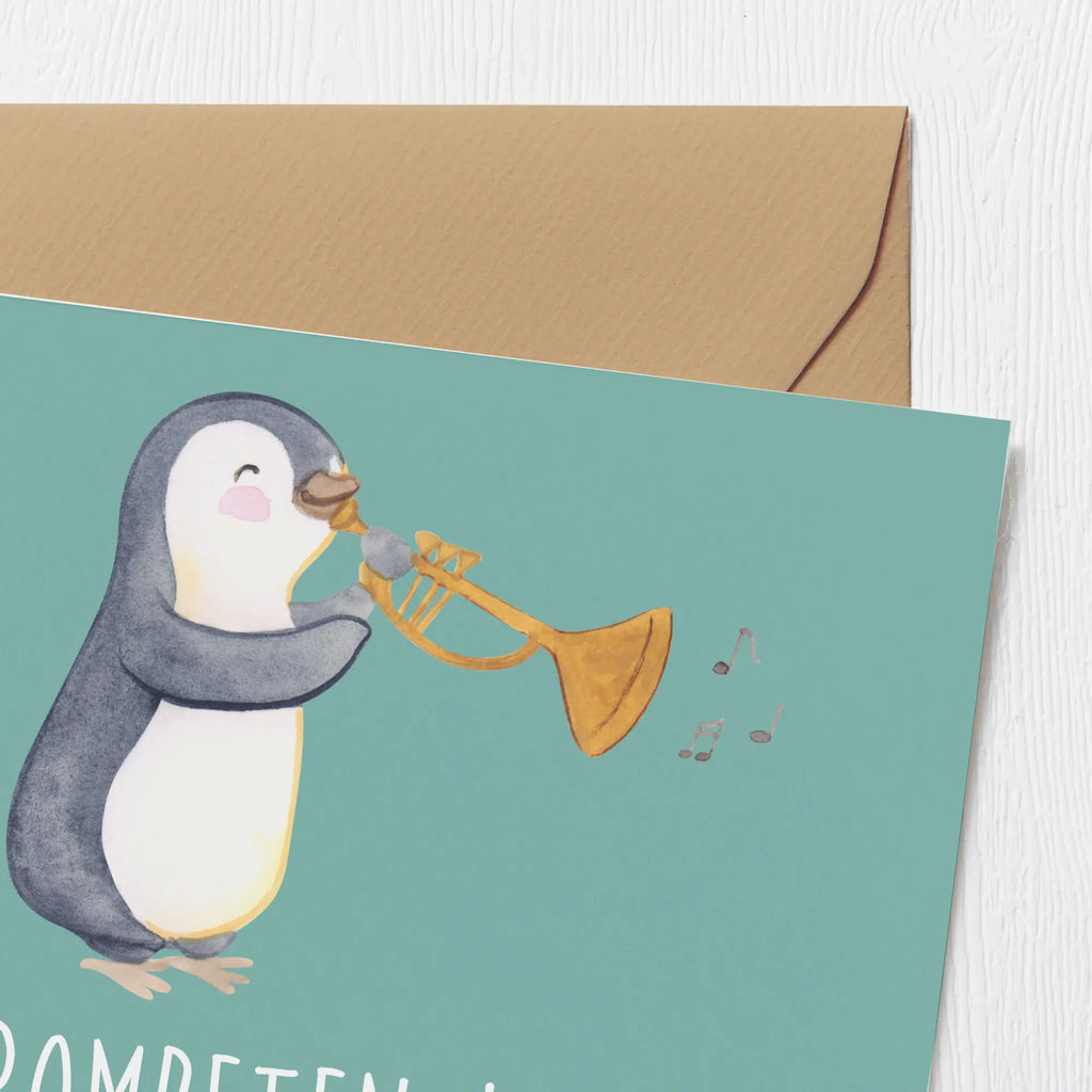 Deluxe Card Trompeten-Logik: Lauter = Besser! Einladungskarte, Glückwunschkarte, Geburtstagskarte, Klappkarte, Hochzeitskarte, Hochwertige Klappkarte, Karte, Hochwertige Grußkarte, Grußkarte, Instrumente, Geschenke Musiker, Musikliebhaber