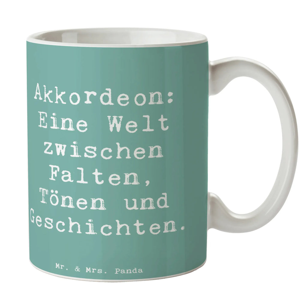 Tasse Spruch Akkordeon: Eine Welt zwischen Falten, Tönen und Geschichten. Kaffeetasse, Keramiktasse, Tasse mit Zitaten, Geschenktasse, Bürotasse, Porzellantasse, Tasse, Tasse mit Motiven, Teetasse, Instrumente, Geschenke Musiker, Musikliebhaber