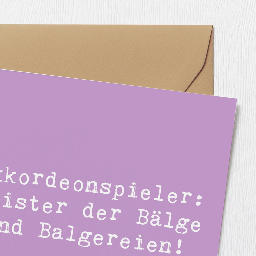 Deluxe Karte Spruch Akkordeonmeister Grußkarte, Glückwunschkarte, Hochwertige Klappkarte, Hochzeitskarte, Geburtstagskarte, Klappkarte, Einladungskarte, Hochwertige Grußkarte, Karte, Instrumente, Geschenke Musiker, Musikliebhaber