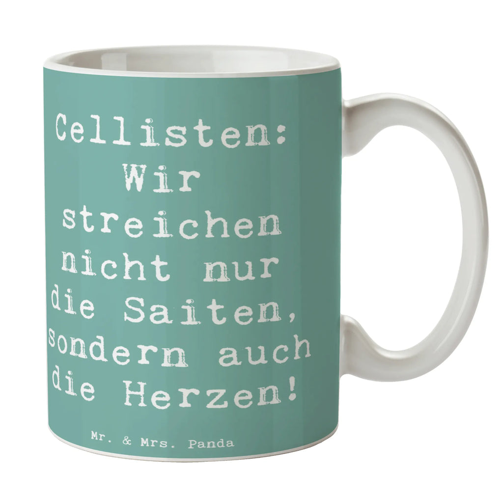 Tasse Spruch Cello Herz Tasse mit Zitaten, Geschenktasse, Teetasse, Kaffeetasse, Tasse mit Motiven, Bürotasse, Porzellantasse, Keramiktasse, Tasse, Instrumente, Geschenke Musiker, Musikliebhaber