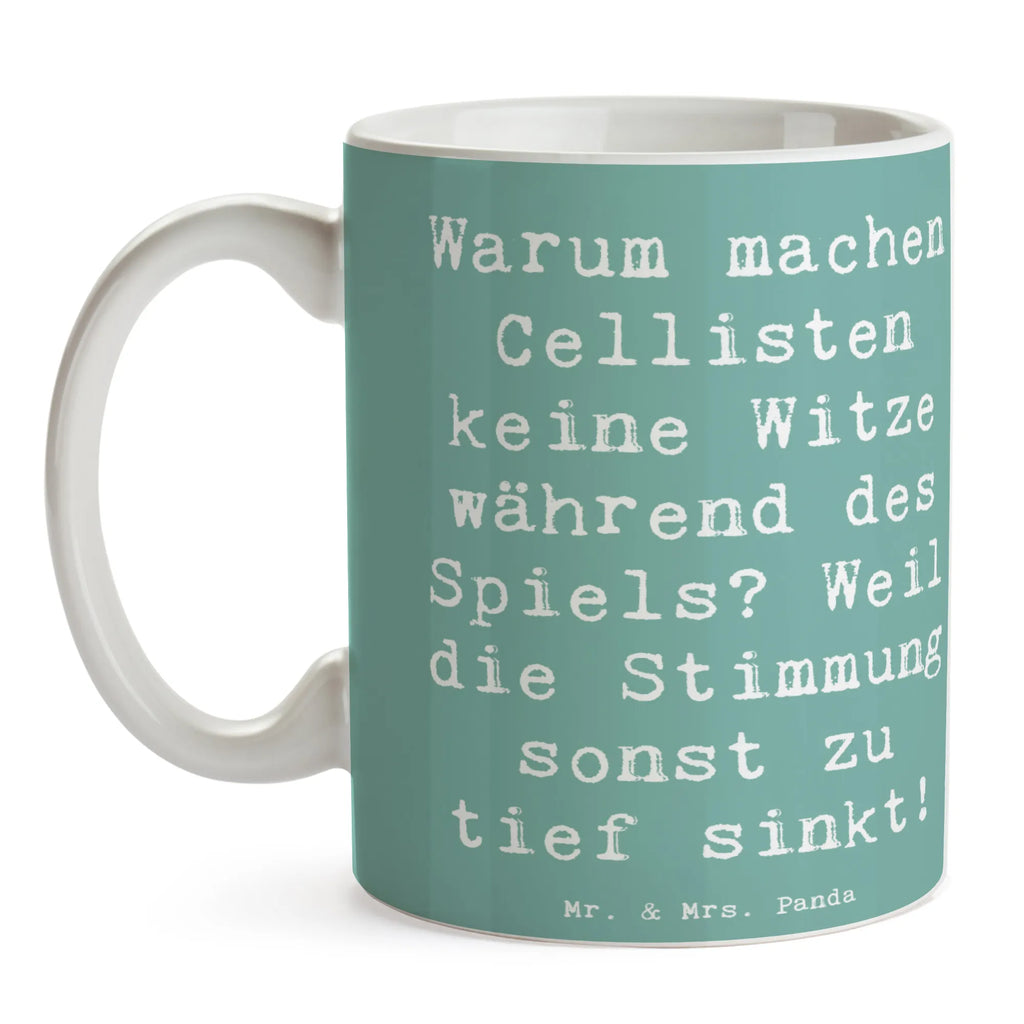 Tasse Spruch Cello Witz Verdorben Tasse mit Motiven, Keramiktasse, Teetasse, Tasse, Kaffeetasse, Tasse mit Zitaten, Geschenktasse, Bürotasse, Porzellantasse, Instrumente, Geschenke Musiker, Musikliebhaber