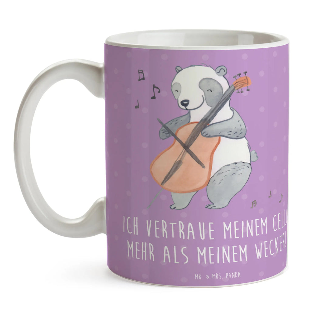 Tasse Cello Vertrauen Bürotasse, Keramiktasse, Teetasse, Kaffeetasse, Tasse mit Motiven, Porzellantasse, Geschenktasse, Tasse, Tasse mit Zitaten, Instrumente, Geschenke Musiker, Musikliebhaber